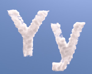 Image showing Letter Y cloud shape
