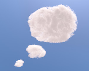 Image showing Text bubble cloud shape