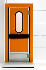 Image showing Orange door