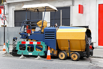 Image showing Asphalt paving machine