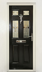Image showing Black door