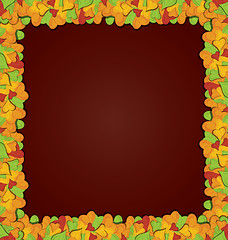 Image showing Leaves pop up frame 