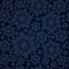 Image showing Snowflake background seamless 