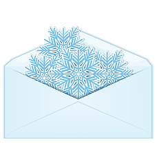 Image showing Snowflake in envelope 