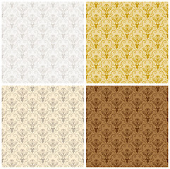 Image showing Damask Seamless Color Set