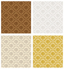 Image showing Damask Seamless Color Set