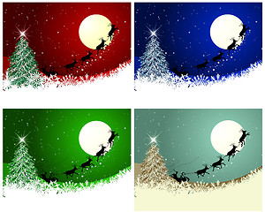 Image showing Christmas card set