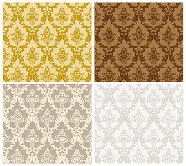 Image showing Damask Seamless Color Set