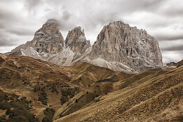 Image showing Pass of Sella Dolomites