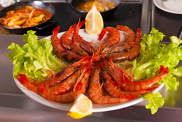 Image showing Raw prawns