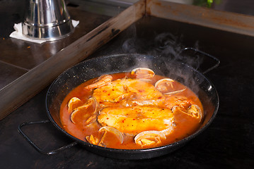 Image showing Cooking hake