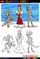 Image showing Fantasy characters for coloring