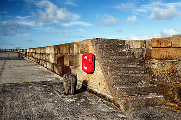 Image showing On the promenade in Scarborough