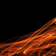 Image showing Digital abstract fire background