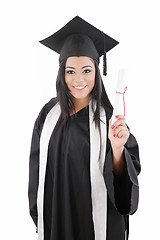 Image showing picture from a young graduation woman 