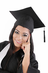 Image showing Portrait of happy graduation woman 