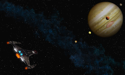 Image showing Fly to Jupiter