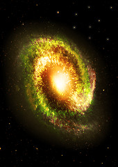 Image showing galaxy in a free space