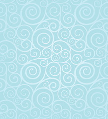 Image showing Frosty winter swirl seamless pattern