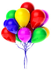 Image showing Flying balloons