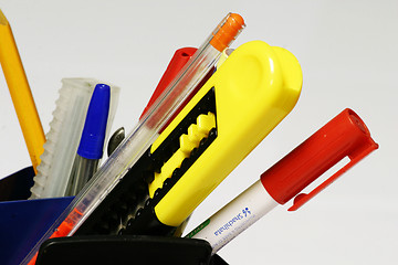 Image showing pens and pencils