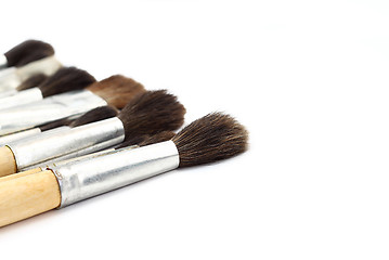Image showing Set of paint brushes
