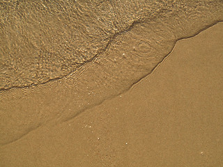 Image showing Sea water on the sand