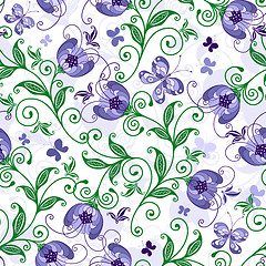 Image showing Seamless floral pattern