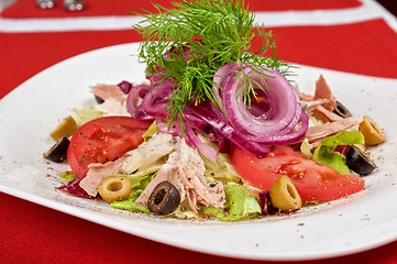 Image showing chicken meat filet salad