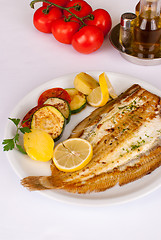 Image showing Freshly grilled sole