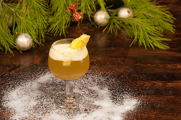 Image showing Christmas cocktail
