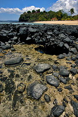 Image showing beach and stones