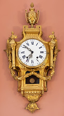 Image showing Vintage Clock on the wall in the room