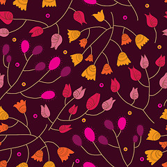 Image showing Floral seamless pattern in vector