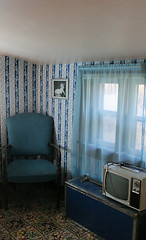 Image showing Old-fashioned blue room