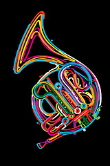 Image showing French horn