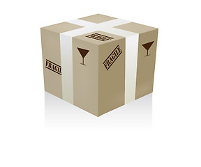 Image showing Fragile box