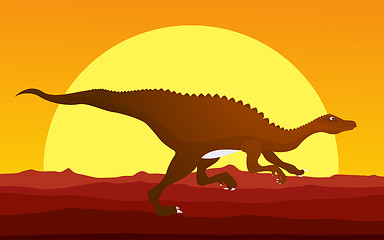 Image showing Dinosaur background 3