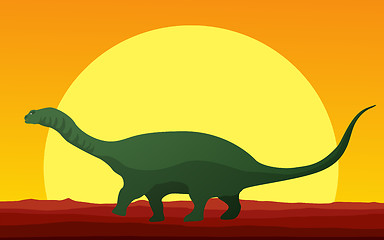 Image showing Dinosaur background 2