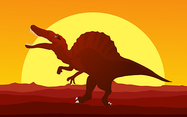 Image showing Dinosaur background 4