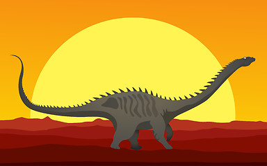 Image showing Dinosaur background 5