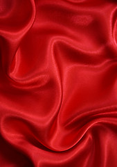 Image showing Smooth Red Silk