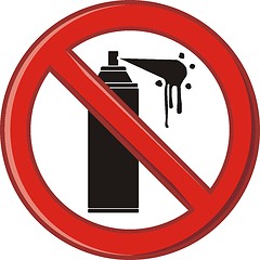 Image showing Prohibition of spraying