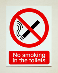 Image showing No smoking sign