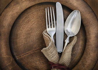 Image showing Vintage silverware