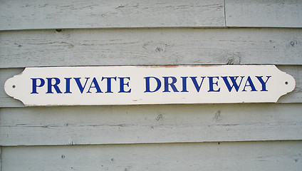 Image showing Private driveway