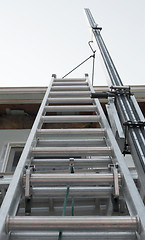 Image showing Exterior House Ladder