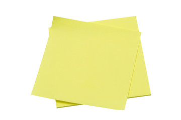 Image showing Yellow memo pape