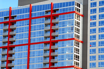 Image showing Very colorful high rise building in Chicago