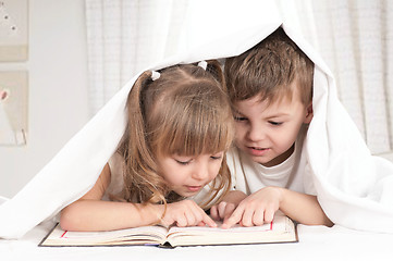 Image showing Children with book